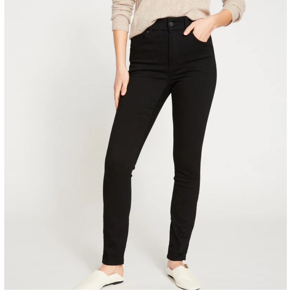 Universal Standard Black Riviera High Rise Skinny Jeans 31” Size 14